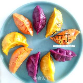 彩色蒸饺的做法步骤:8
