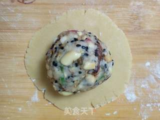 老五仁月饼的做法步骤:5