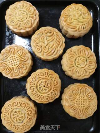 老五仁月饼的做法步骤:9