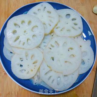 炝藕片的做法步骤:4
