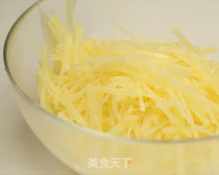 醋溜土豆丝的做法步骤:4