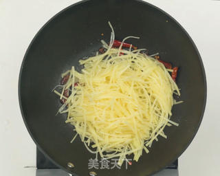 醋溜土豆丝的做法步骤:6