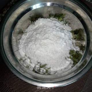 红糖糍粑,槐花糯米糕的做法步骤:3