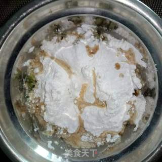 红糖糍粑,槐花糯米糕的做法步骤:4