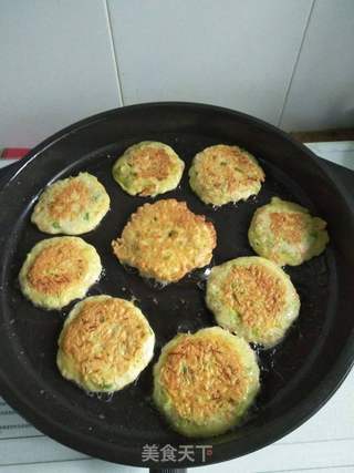 黄瓜胡萝卜早餐饼的做法步骤:9