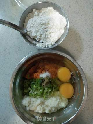 莲藕鸡蛋早餐饼的做法步骤:5