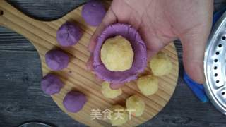 紫薯椰蓉月饼的做法步骤:8