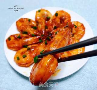 蒜蓉番茄㸆虾#海鲜#的做法步骤:13