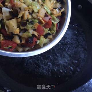 番茄旗花面的做法步骤:10