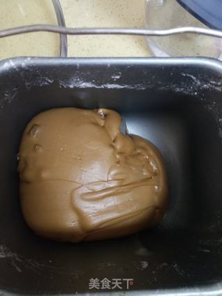 可可豆沙欧包的做法步骤:7