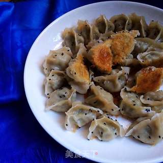 荞麦豇豆煎饺的做法步骤:7