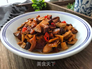 香菇脆皮干酱丁的做法步骤:9