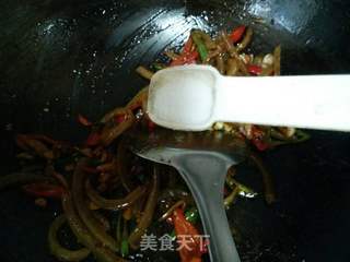 小炒猪皮的做法步骤:11