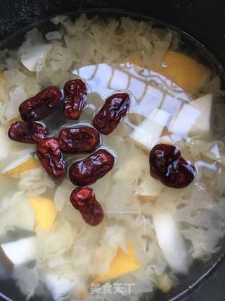 银耳秋梨甜粥的做法步骤:6