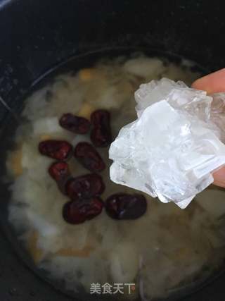 银耳秋梨甜粥的做法步骤:7