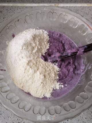 紫薯豆沙糕的做法步骤:4