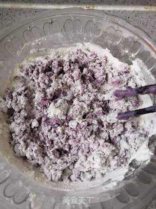 紫薯豆沙糕的做法步骤:5
