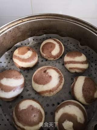 黑芝麻双色包的做法步骤:17