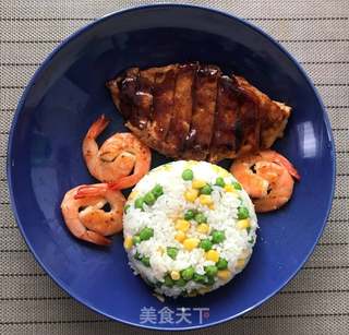 照烧鸡排蔬菜饭的做法步骤：12