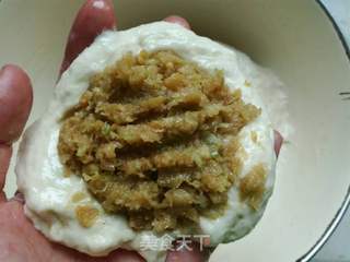 #发面猪油渣白菜馅饼的做法图解12