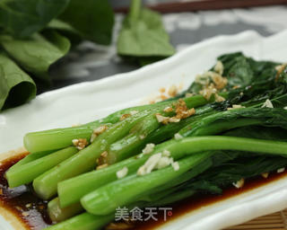 白灼菜心的做法步骤:8
