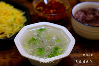西湖牛肉羹----家常版的做法步骤:19
