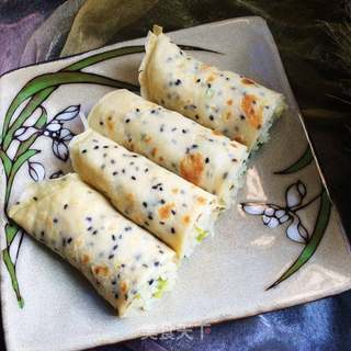 芝麻饼卷土豆丝的做法步骤:14