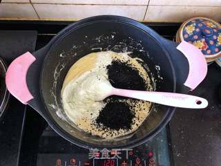 黑芝麻干果雪花酥的做法步骤：6