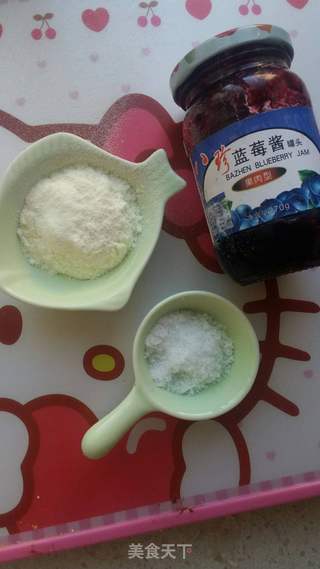 奶香蓝莓山药的做法步骤：2