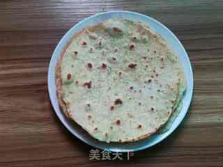 酸青瓜午餐肉卷饼的做法步骤:11