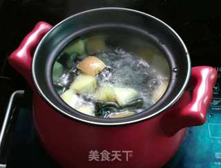 苹果海带排骨汤的做法步骤:6