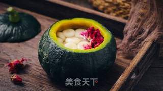 玫瑰白玉金瓜盅的做法步骤:8