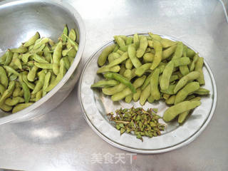 老汤卤毛豆的做法步骤:3