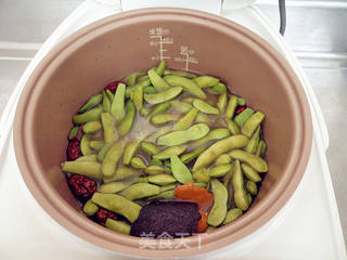 老汤卤毛豆的做法步骤:6