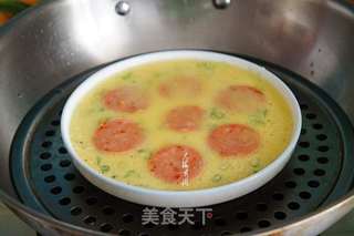甜玉米火腿鸡蛋羹的做法步骤:6