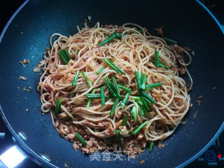 肉末泡菜意面的做法步骤:9