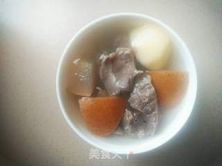 猪肺雪梨马蹄糖水的做法步骤:10
