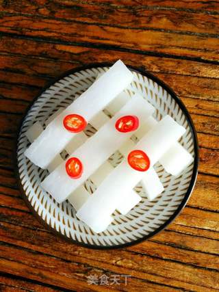 爽口萝卜的做法步骤:3