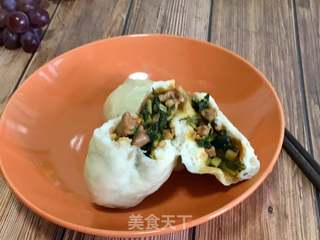 西兰花嫩芽肉丁包的做法步骤:22