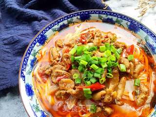 鸡杂面的做法步骤:19