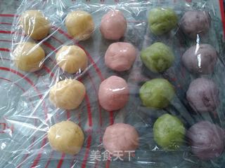 果蔬桃山月饼的做法步骤:7