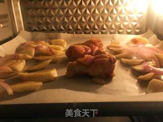 土豆烤鸡翅腿的做法步骤:8