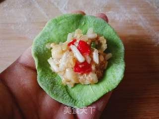 银芽翡翠肉饺的做法步骤:16