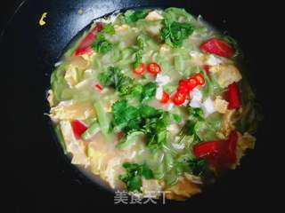 西红柿鸡蛋菠菜面的做法步骤:14