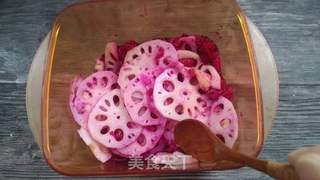 果汁藕片的做法步骤:7
