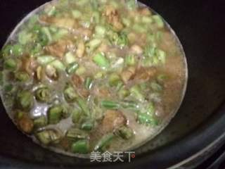 豆角焖饭的做法步骤:4