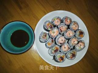 海鲜腊肠寿司的做法步骤:5