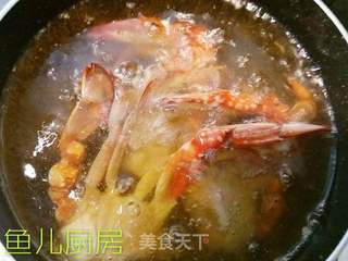 双豆梭子蟹(七星伴月)──“鱼儿厨房”私房菜的做法步骤:11
