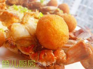 双豆梭子蟹(七星伴月)──“鱼儿厨房”私房菜的做法步骤:34