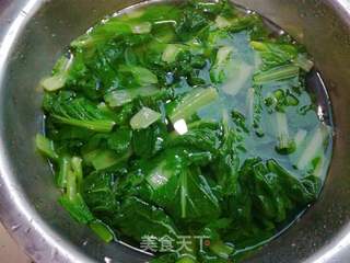 小白菜豆腐汤的做法步骤:3